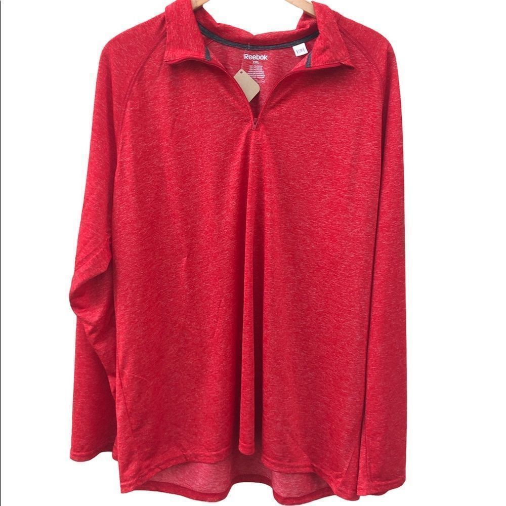 Reebok Red Quick Dry Long Sleeve Shirt